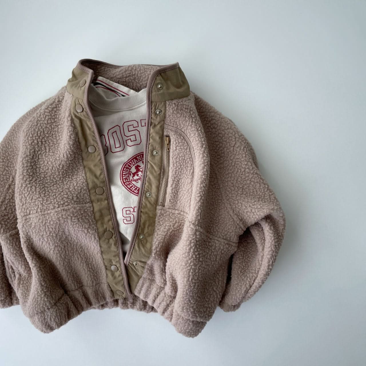 Kids Oversized Fleece Button Jacket (5 - 7y) - 2 Colors kids outfit