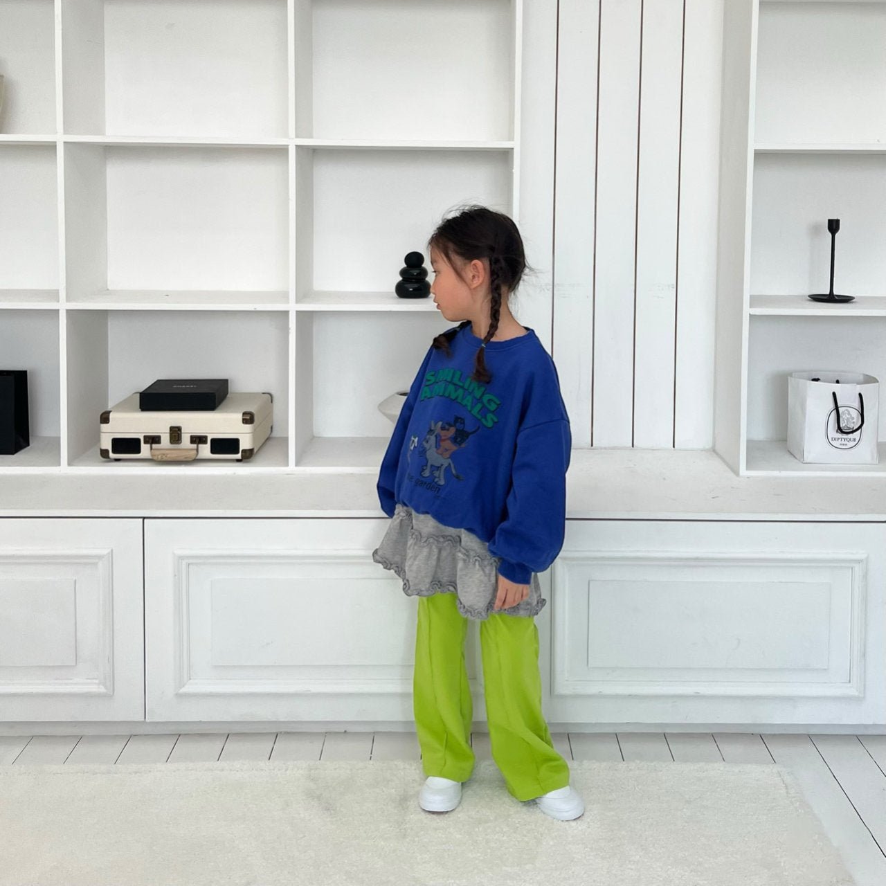 Kids SP26 Ruffle Hem T-shirt Dress (2 - 7y) - 2 Colors kids outfit