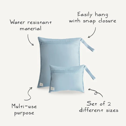 Mushie Water Resistant Wet Bag - Retro Flower kids outfit