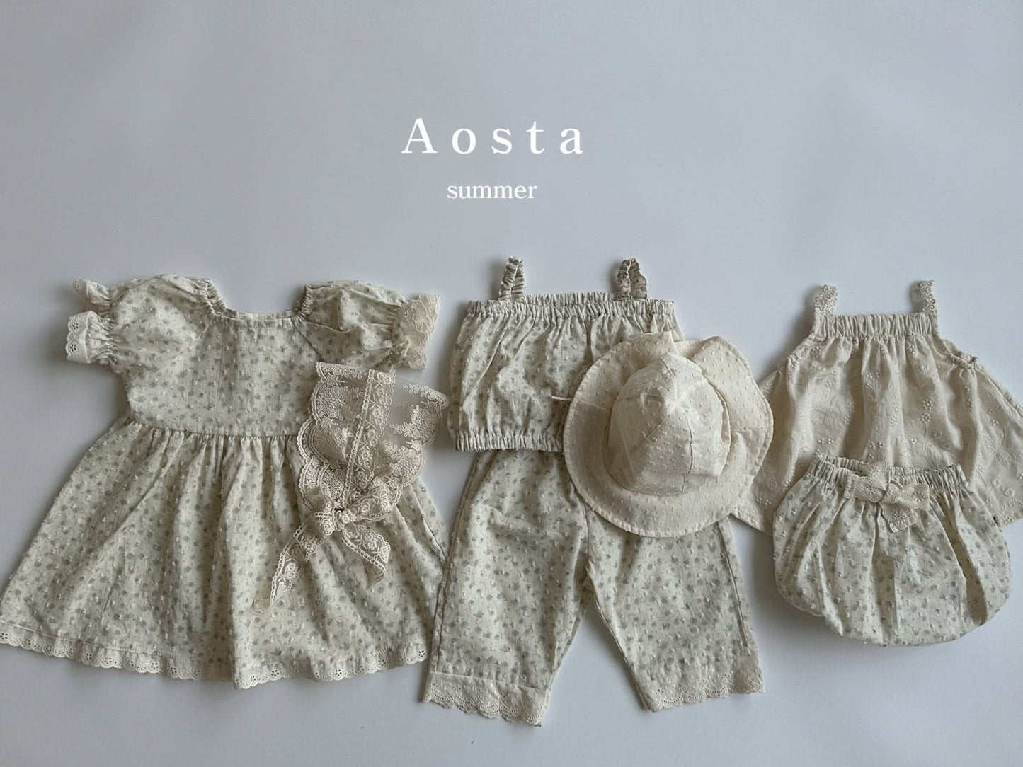 Toddler Aosta Swiss Dot Floral Print Crop Tank (3m-5y) kids outfit