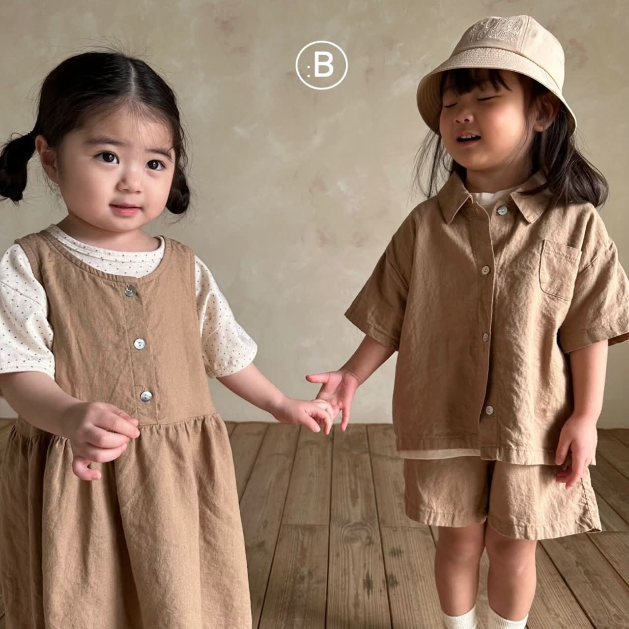 Toddler Bella Sleeveless Button Dress (6m - 2y) - 2 Colors kids outfit