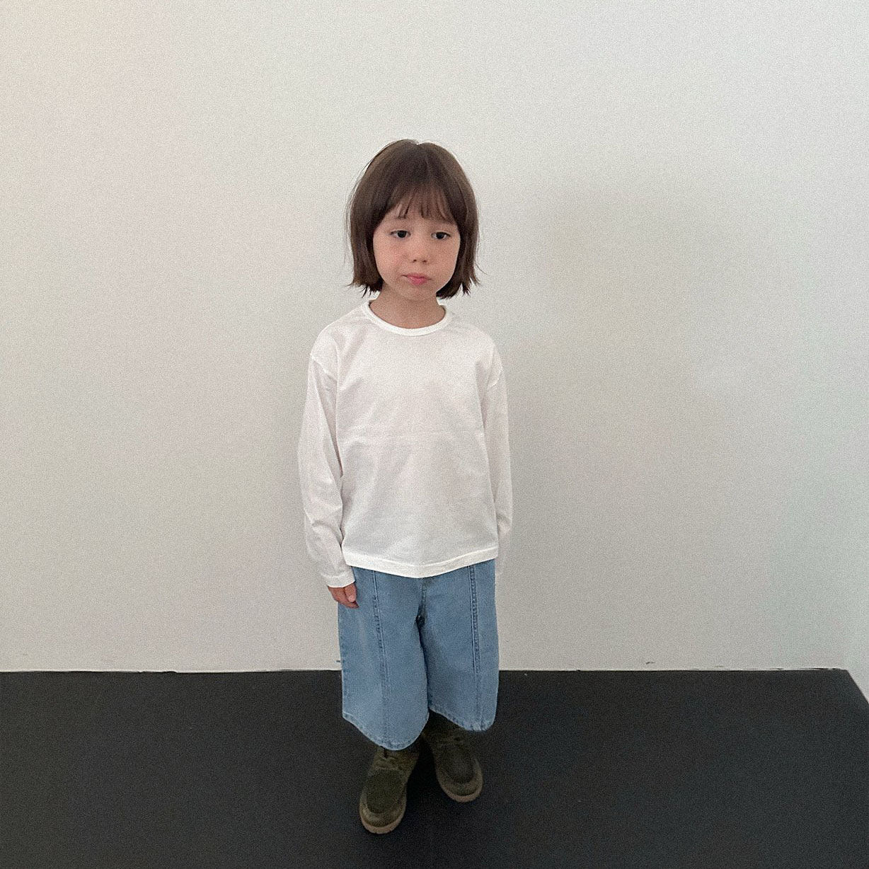 Toddler F26 Basic Single Stitch Long Sleeve Top (2-9y) - 2 Colors kids outfit