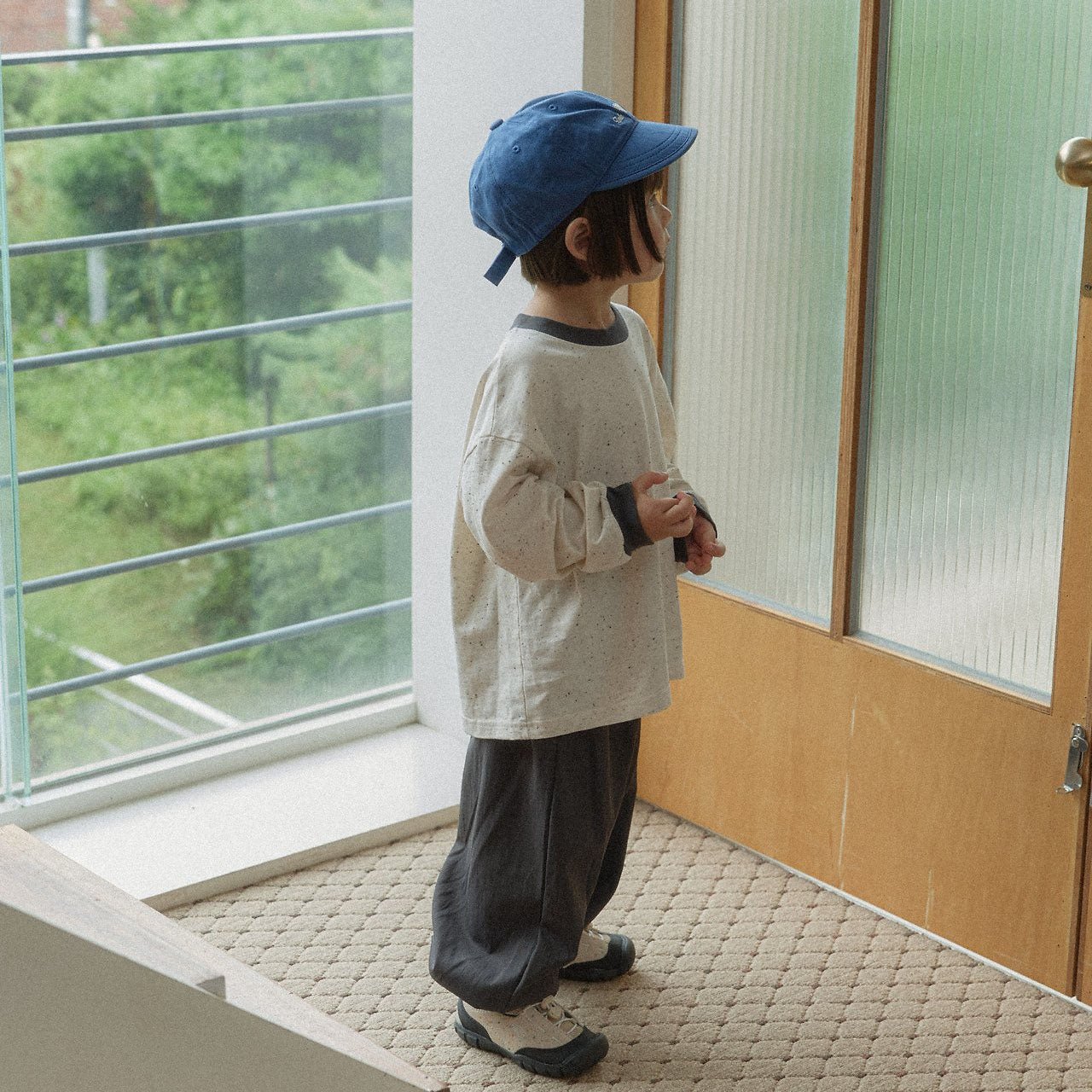 Toddler Land F26 Cargo Jogger Pants (1-6y) - Charcoal kids outfit
