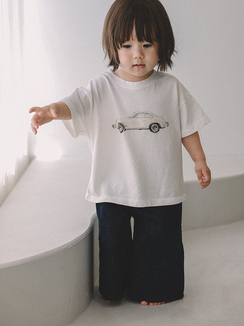 Toddler Mel SS26 Wide Leg Denim Pants (1 - 8y) - Denim kids outfit