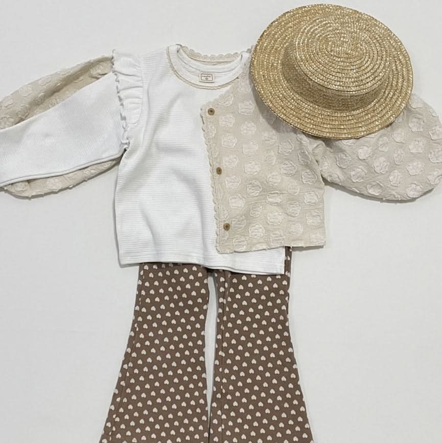 Toddler S25 Heart Flare Pants (1 - 6y) - 2 Colors kids outfit