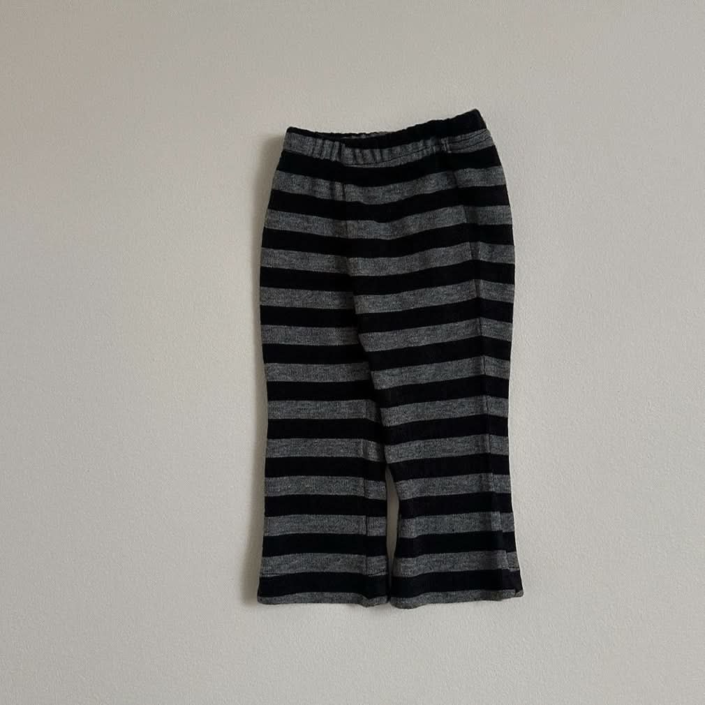 Toddler S25 Stripe Ribbed Flare Pants (10m - 4y) - 2 Colors kids outfit
