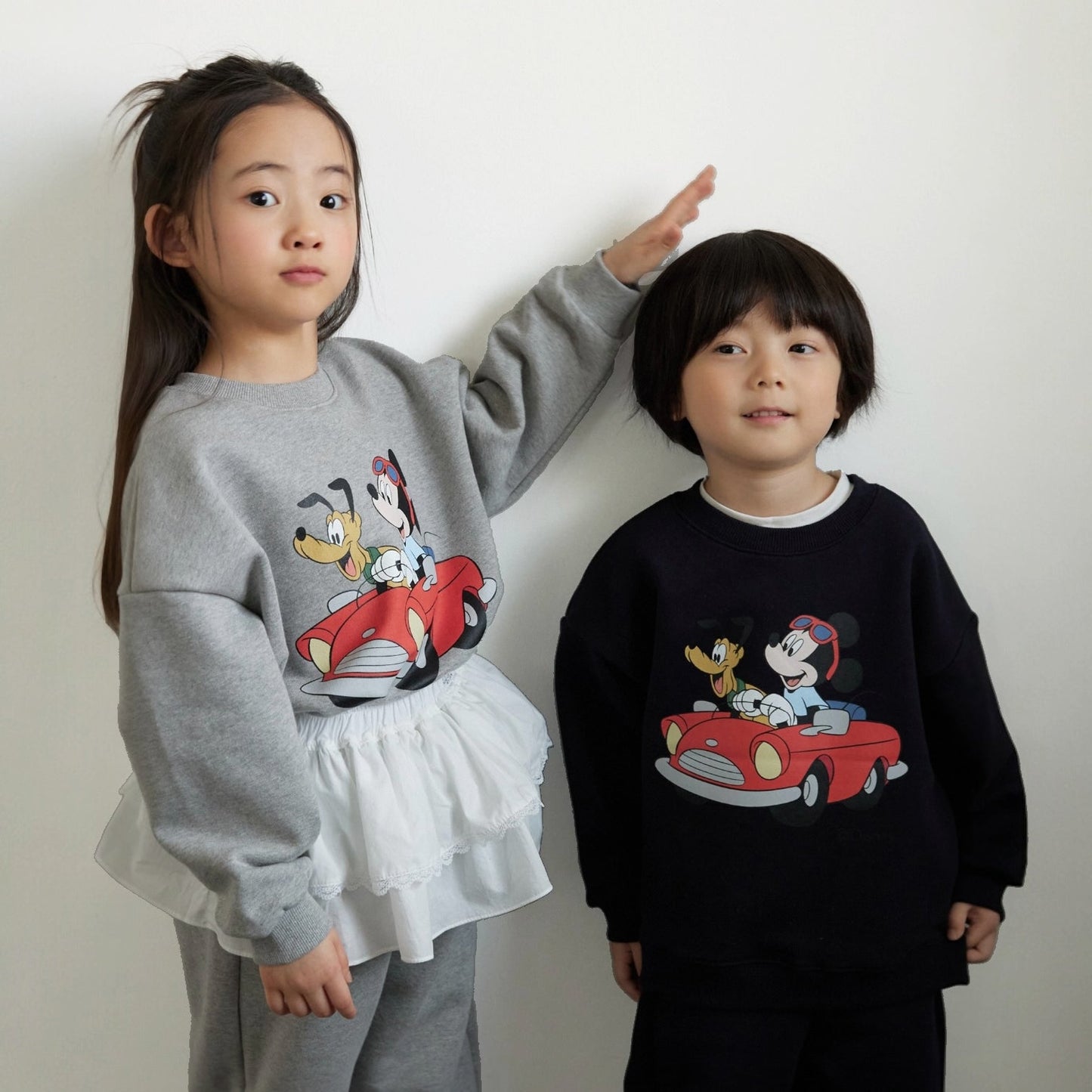 Toddler SP26 Mickey Car Long Sleeve Sweatshirt (1 - 7y) - 2 Colors - AT NOON STORE