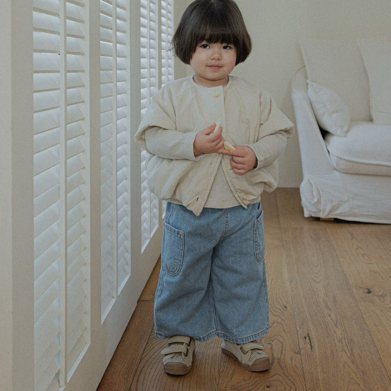 Toddler SP26 Side Pocket Pull - on Denim Pants (10m - 4y) - 2 Colors - AT NOON STORE