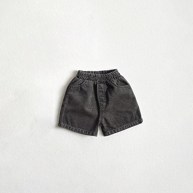 Toddler SS26 Basic Denim Shorts (2 - 10y) - 3 Colors - AT NOON STORE