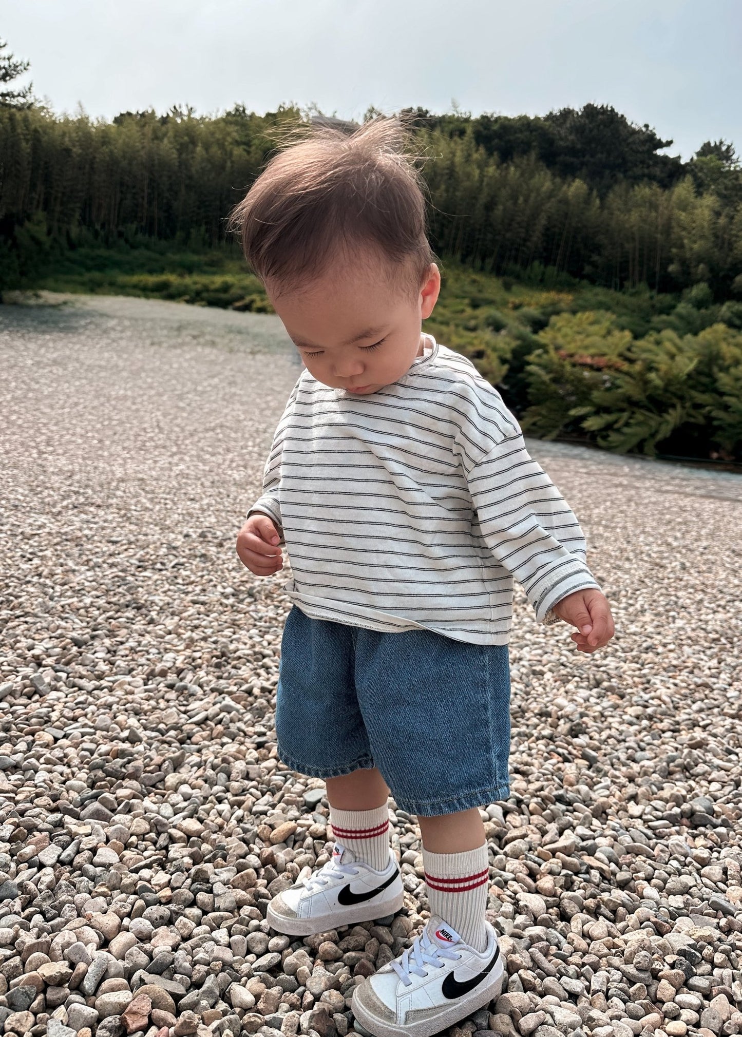 Toddler SS26 Denim Shorts (12m - 7y) - Blue kids outfit