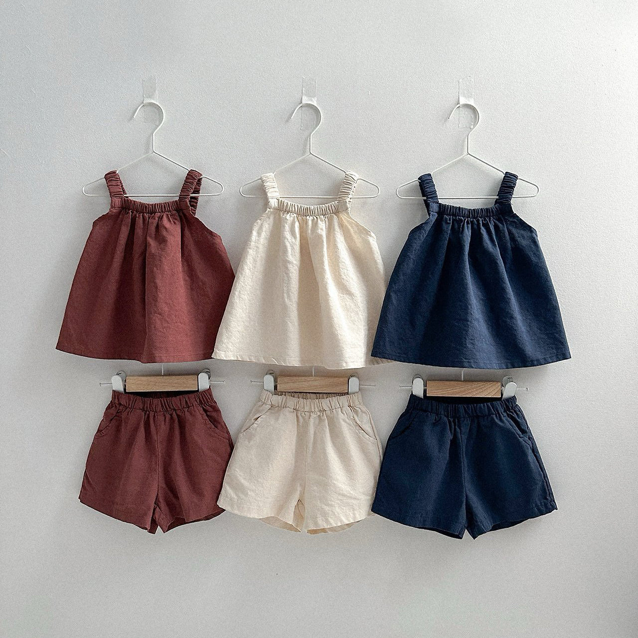 Toddler SS26 Linen Cotton Sleeveless Top (10m - 4y) - 3 Colors - AT NOON STORE