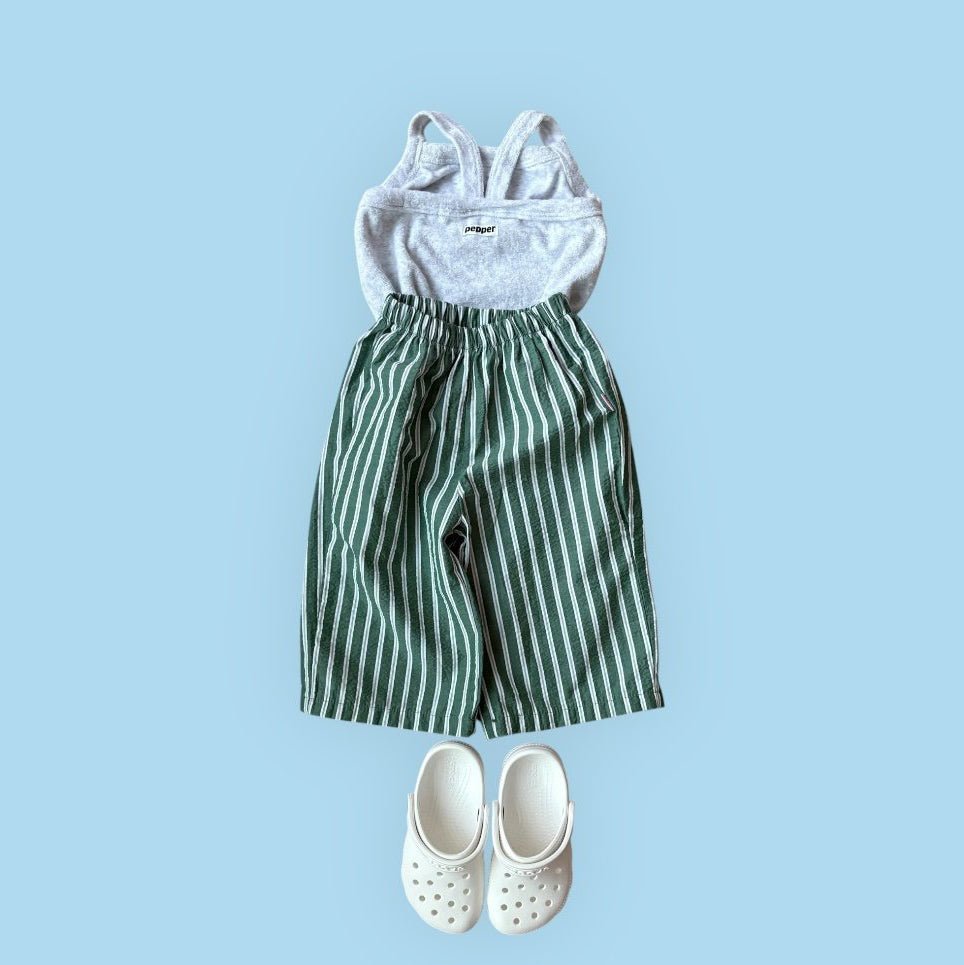 Toddler SS26 Stripe Pull - on Pants (1 - 7y) - 2 Colors - AT NOON STORE