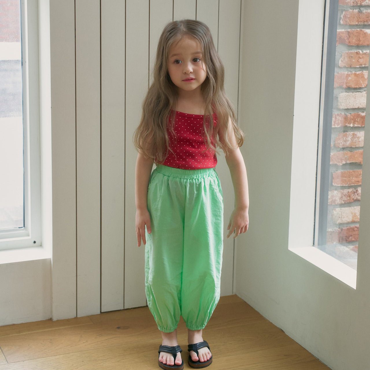 Toddler SS26 Summer Jogger Pants (1 - 6y) - Neon Green - AT NOON STORE