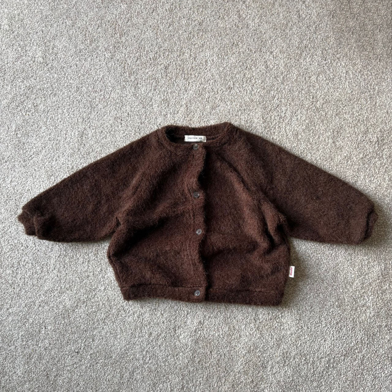 Toddler W25 Fuzzy Long Sleeve Cardigan (1 - 7y) - 2 Colors kids outfit