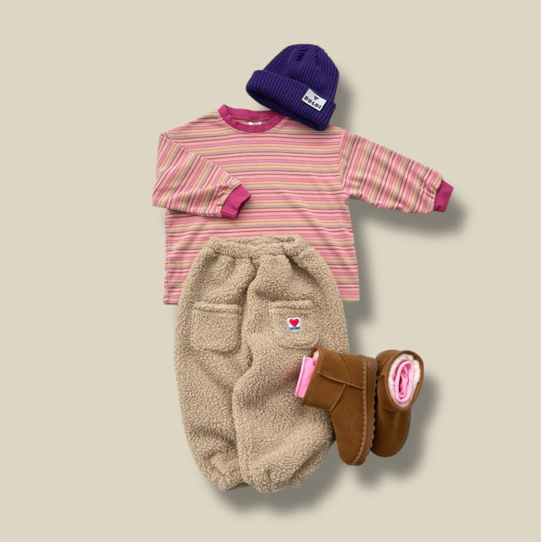 Toddler W25 Sherpa Pocket Jogger Pants (3 - 7y) - 2 Colors kids outfit