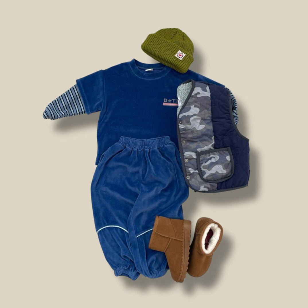 Toddler W25 Velour Jogger Pants (3 - 7y) - 2 Colors kids outfit