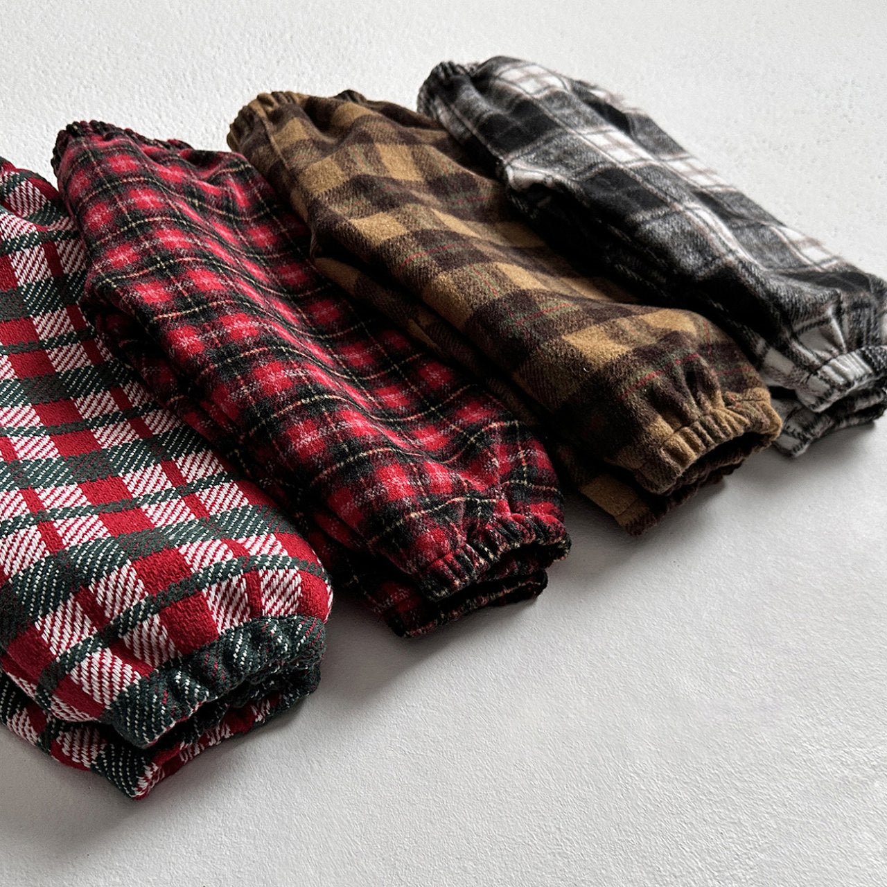 Toddler W25 Warm Plaid Jogger Pants (1 - 6y) - 4 Colors kids outfit