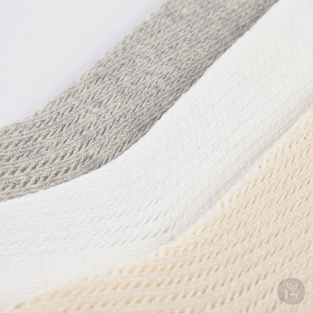 Baby Angel Pointelle Knee-High Socks (0-4y) - Grey - AT NOON STORE