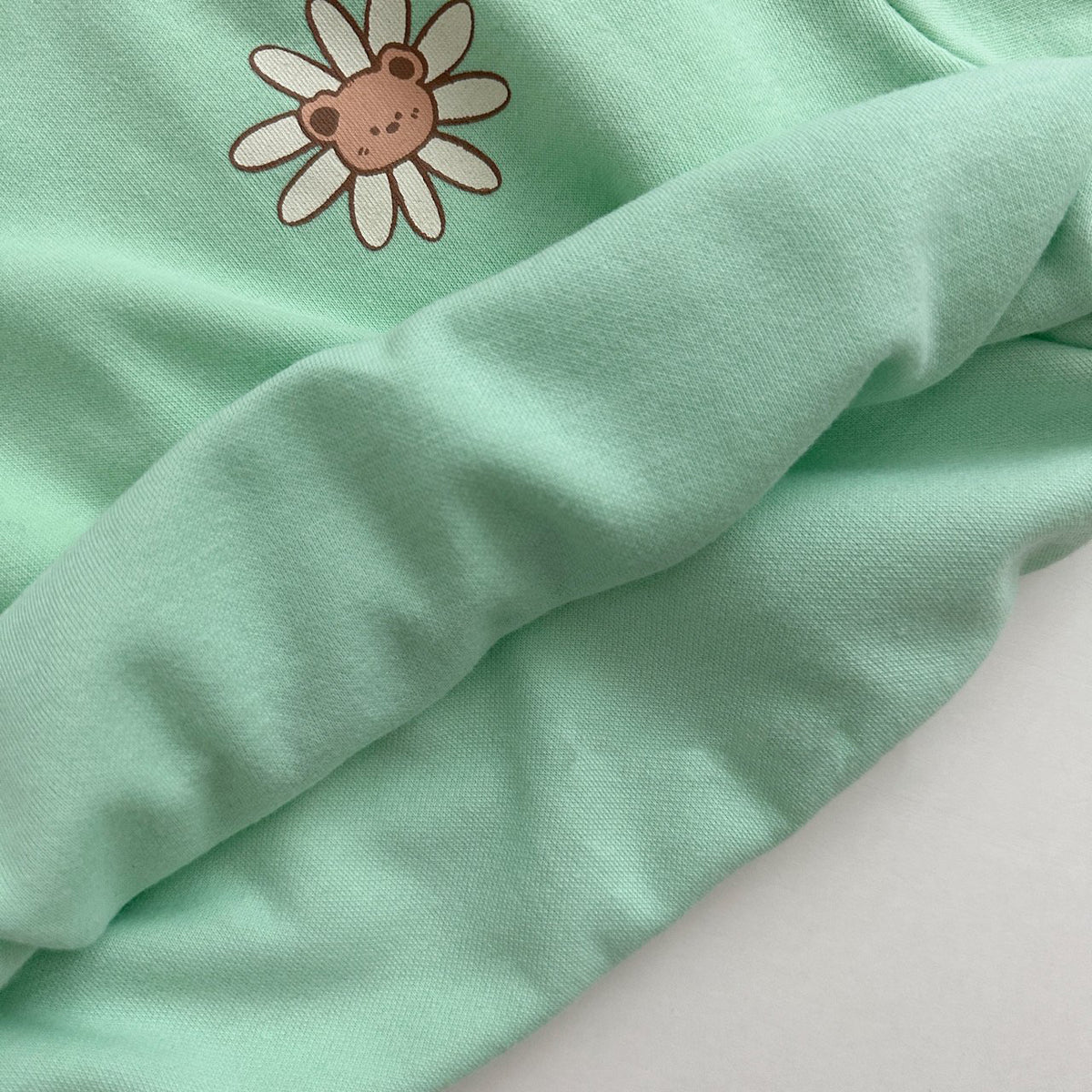 Daily Kids Bear Flower Printed Sweatshirt & Jogger Pants Set (1-5y) - Mint 4-5y(l)