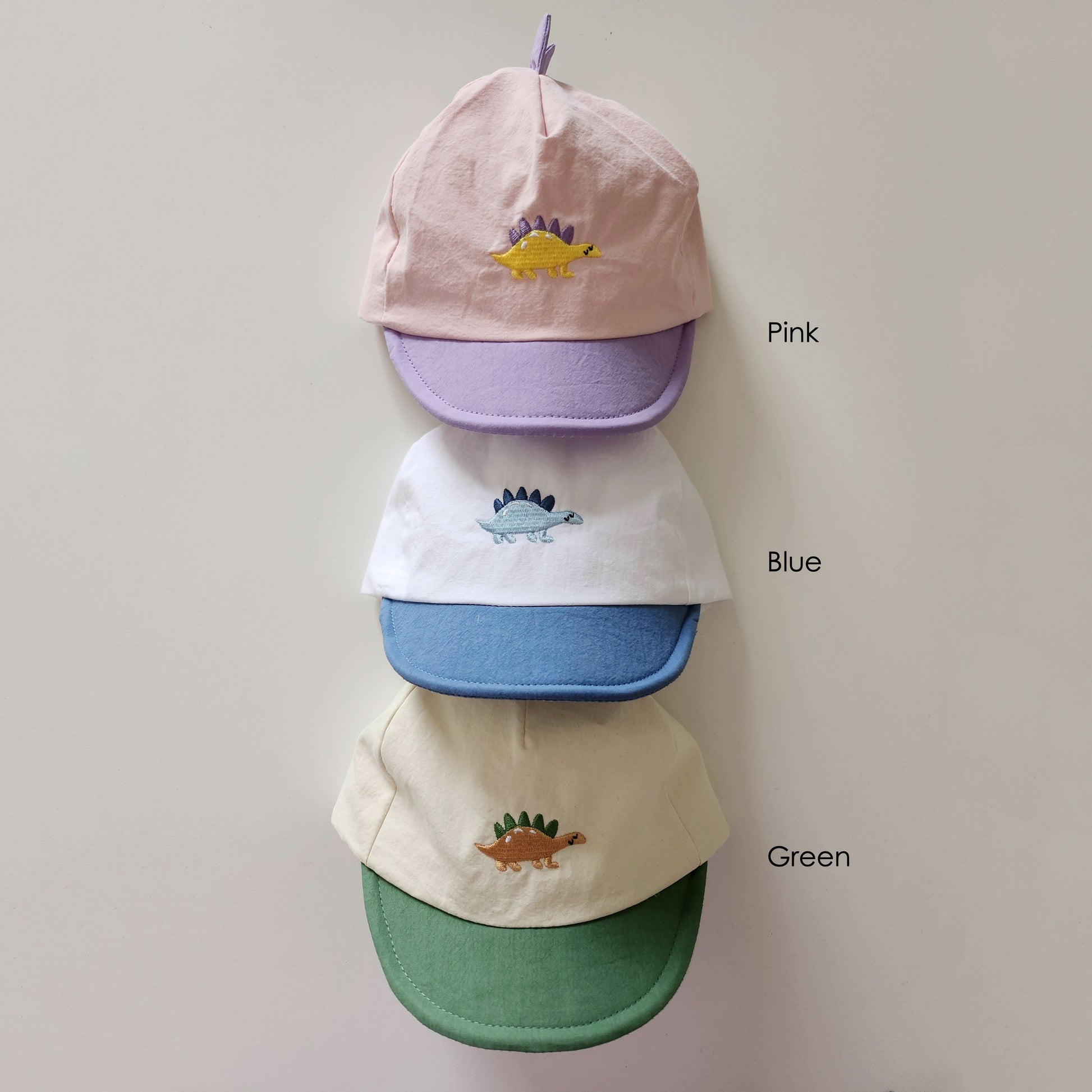 Baby Kids Dinosaur Embroidered Cap(10m-5y) - 3 Colors - AT NOON STORE