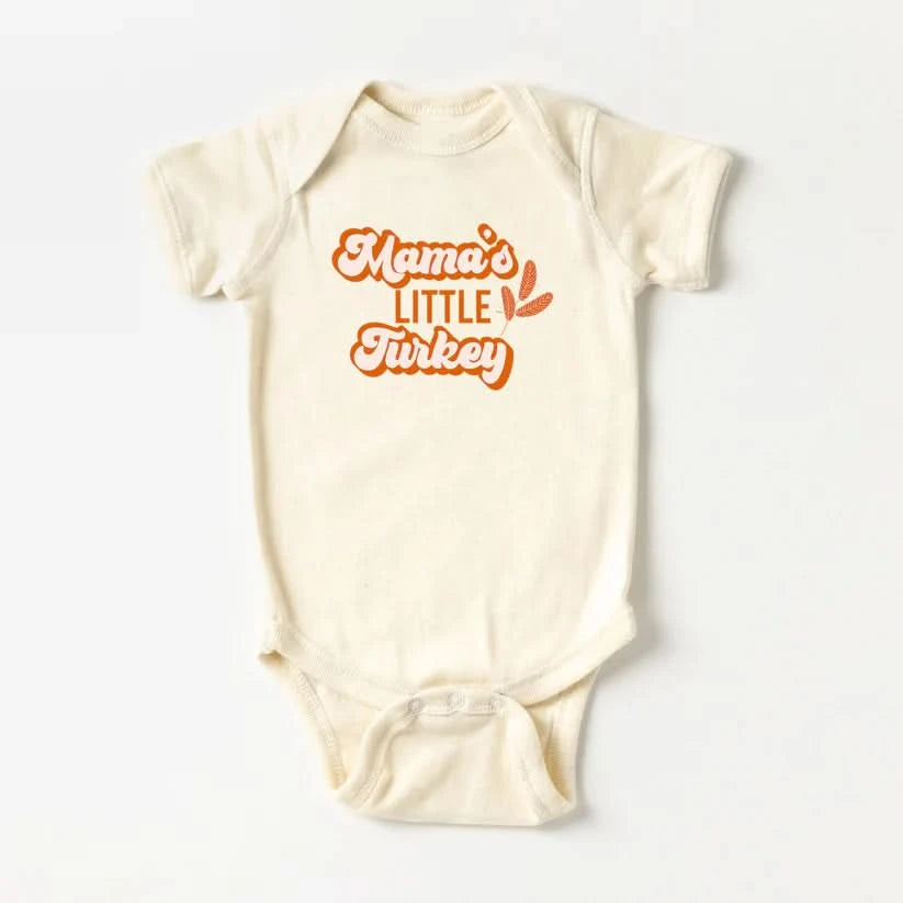 Baby Mama's Little Turkey Romper (3-24m) - Cream - AT NOON STORE