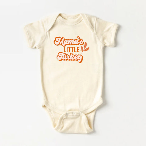 Baby Mama's Little Turkey Romper (3-24m) - Cream - AT NOON STORE