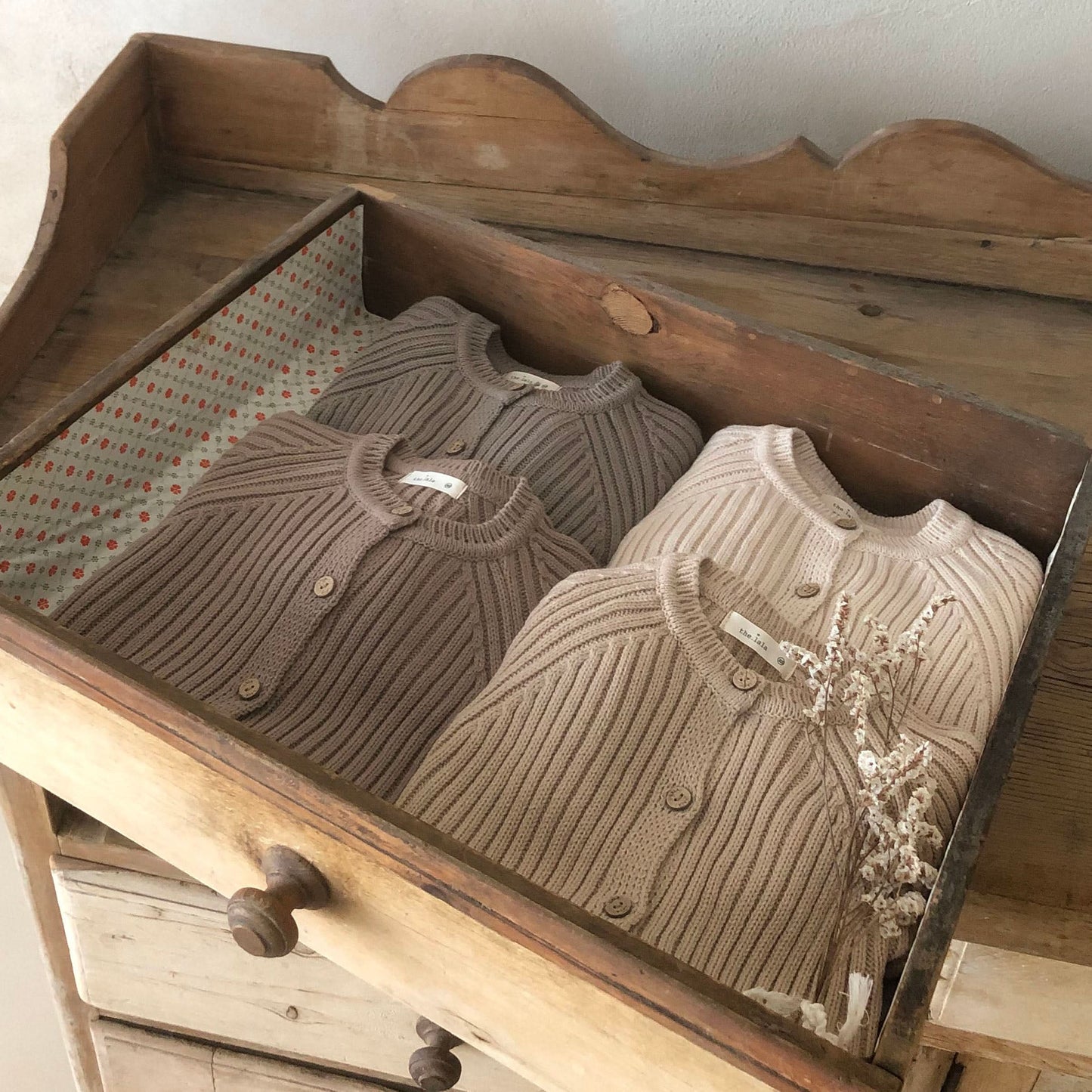 Baby Ribbed Sweater Knit Romper (0-18m) - Latte - AT NOON STORE