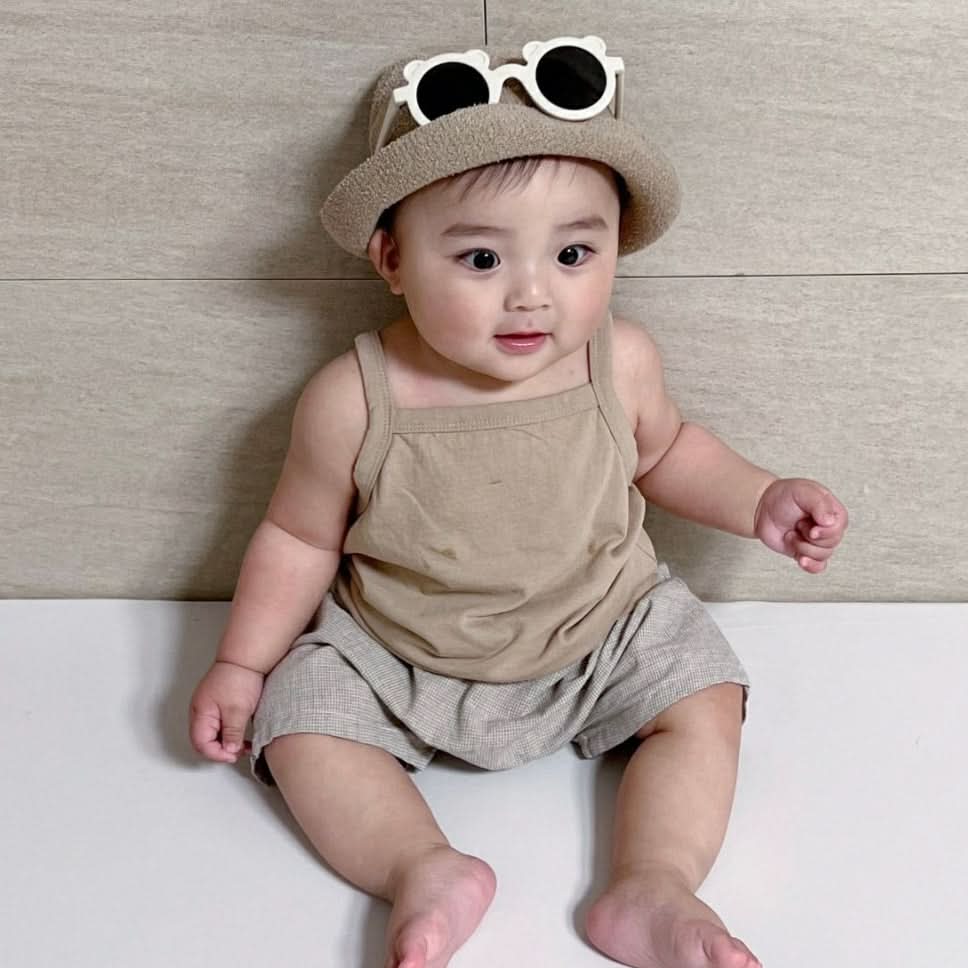 Baby Sleeveless Top (0-18m) - Beige - AT NOON STORE