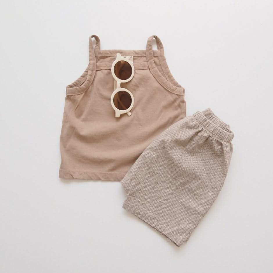 Baby Sleeveless Top (0-18m) - Beige - AT NOON STORE