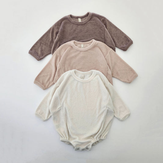 Baby Terry Cloth Romper (3-24m) - 3 Colors - AT NOON STORE