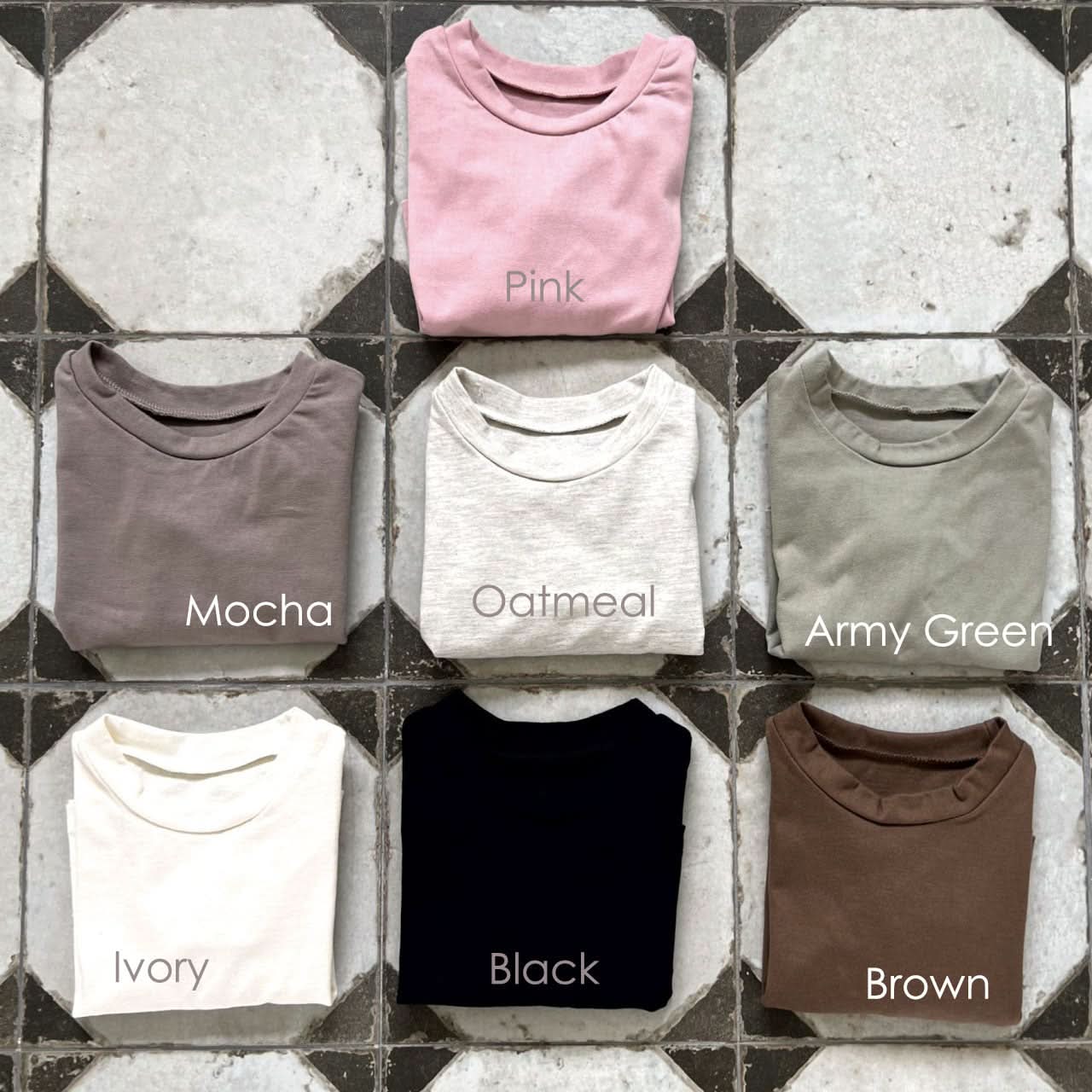 Baby Toddler Aosta Basic Tee (3m-5y)- 7 Colors - AT NOON STORE