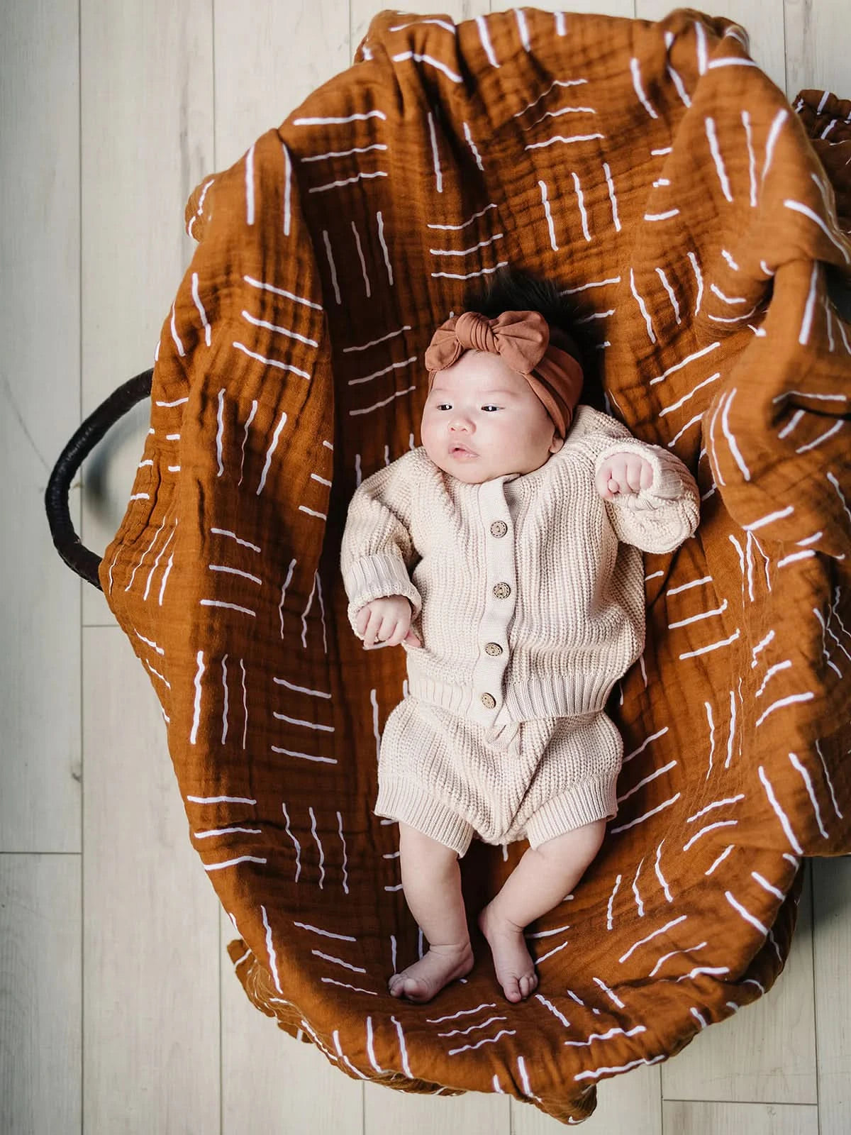 Cotton Knit Cardigan (0-18m) - Cream - AT NOON STORE