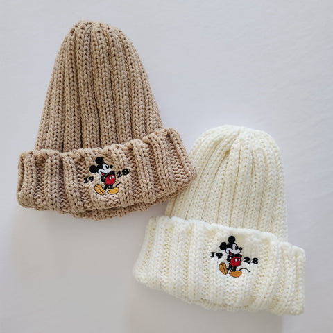 Kids Mickey Mouse Beanie (2-7y) - 2 Colors - AT NOON STORE