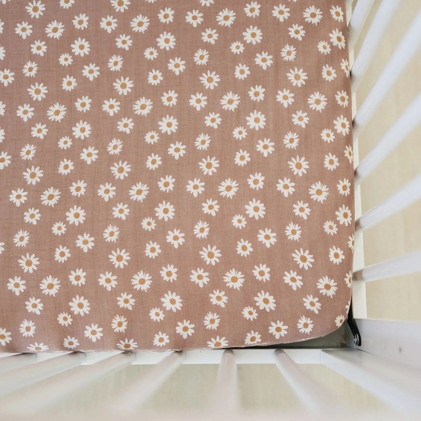 Mebie Daisy Dream Muslin Crib Sheet - AT NOON STORE