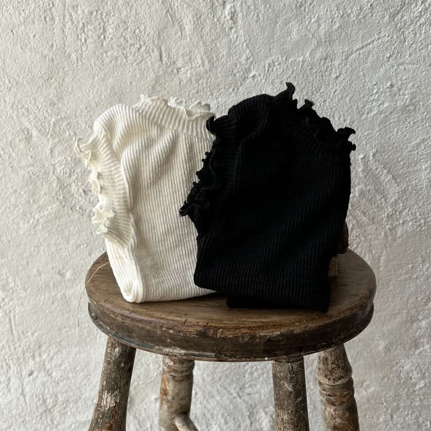 Toddler Aosta Lettuce-Edge Sleeveless Top(3m-5y) - 2 Colors - AT NOON STORE