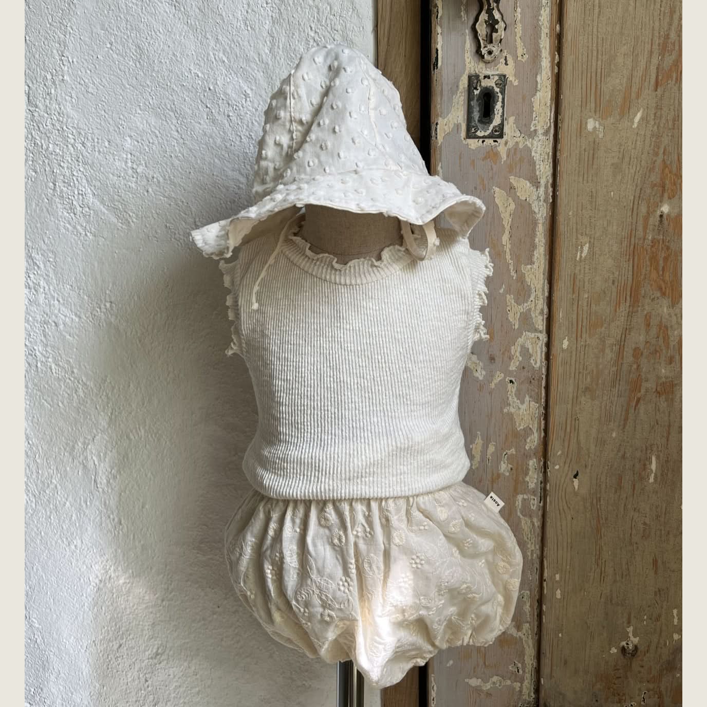 Toddler Aosta Lettuce-Edge Sleeveless Top(3m-5y) - 2 Colors - AT NOON STORE