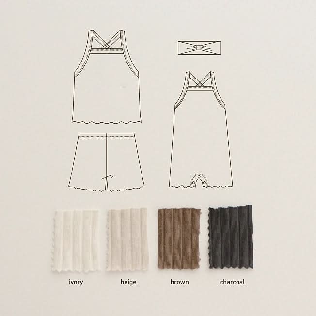 Toddler Ribbed Cami Tank Top and Shorts Set (1-5y)- 4 Colors - AT NOON STORE