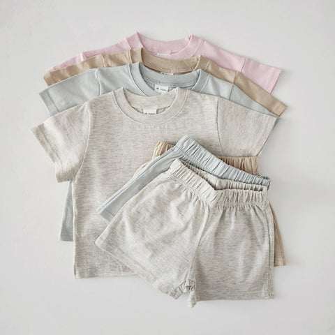 Toddler T-Shirt and Shorts Set (1-5y) - 4 Colors - AT NOON STORE
