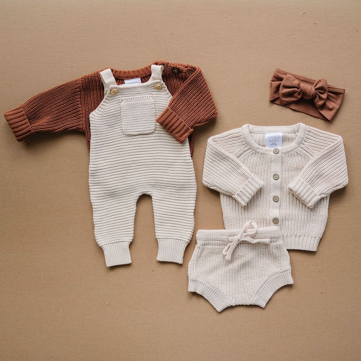 Cotton Knit Cardigan (0 - 18m) - Cream kids outfit