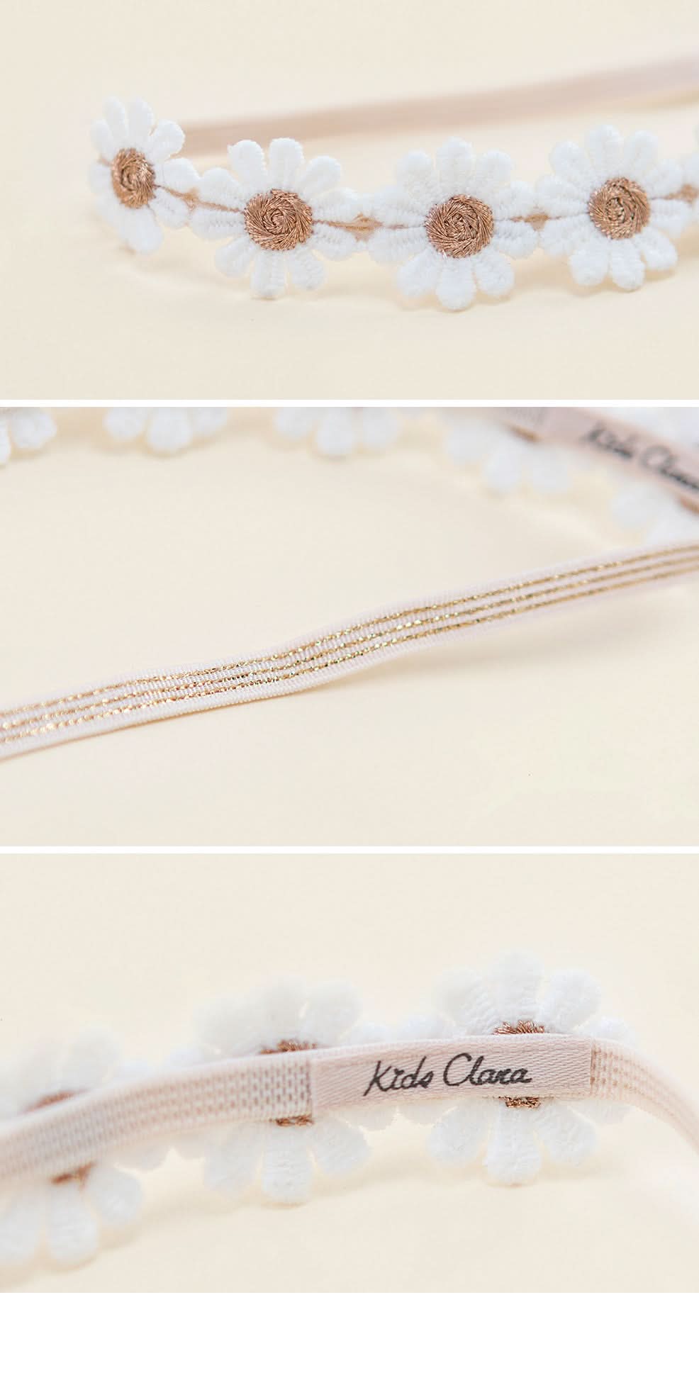 Baby Daisy Lace Headband (3-18m) - AT NOON STORE