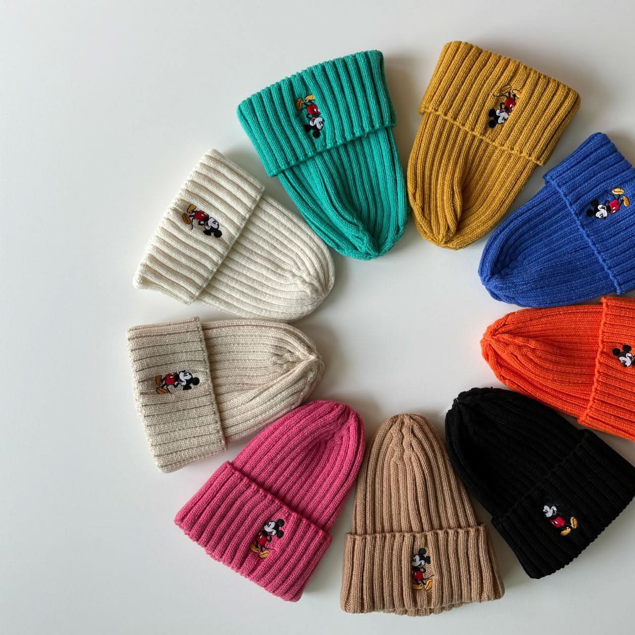 Baby Toddler Mickey Mouse Beanie (1-4y) - 9 Colors - AT NOON STORE