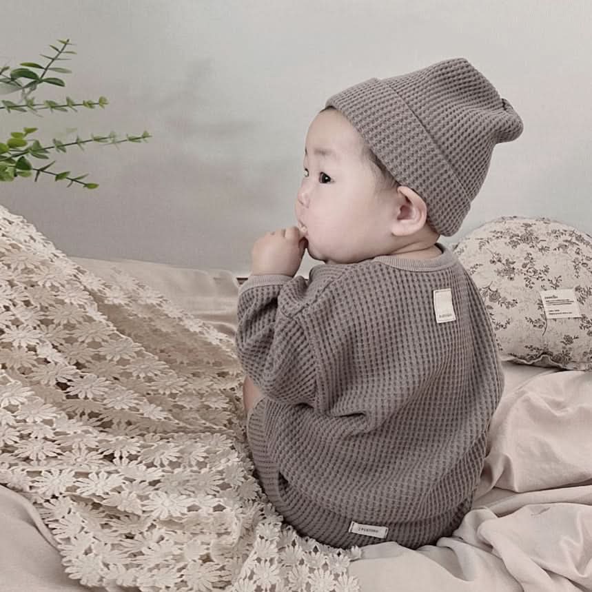 Baby Nunu Big Waffle Top and Bloomer Shorts Set (3-18m)- 3 Colors - AT NOON STORE