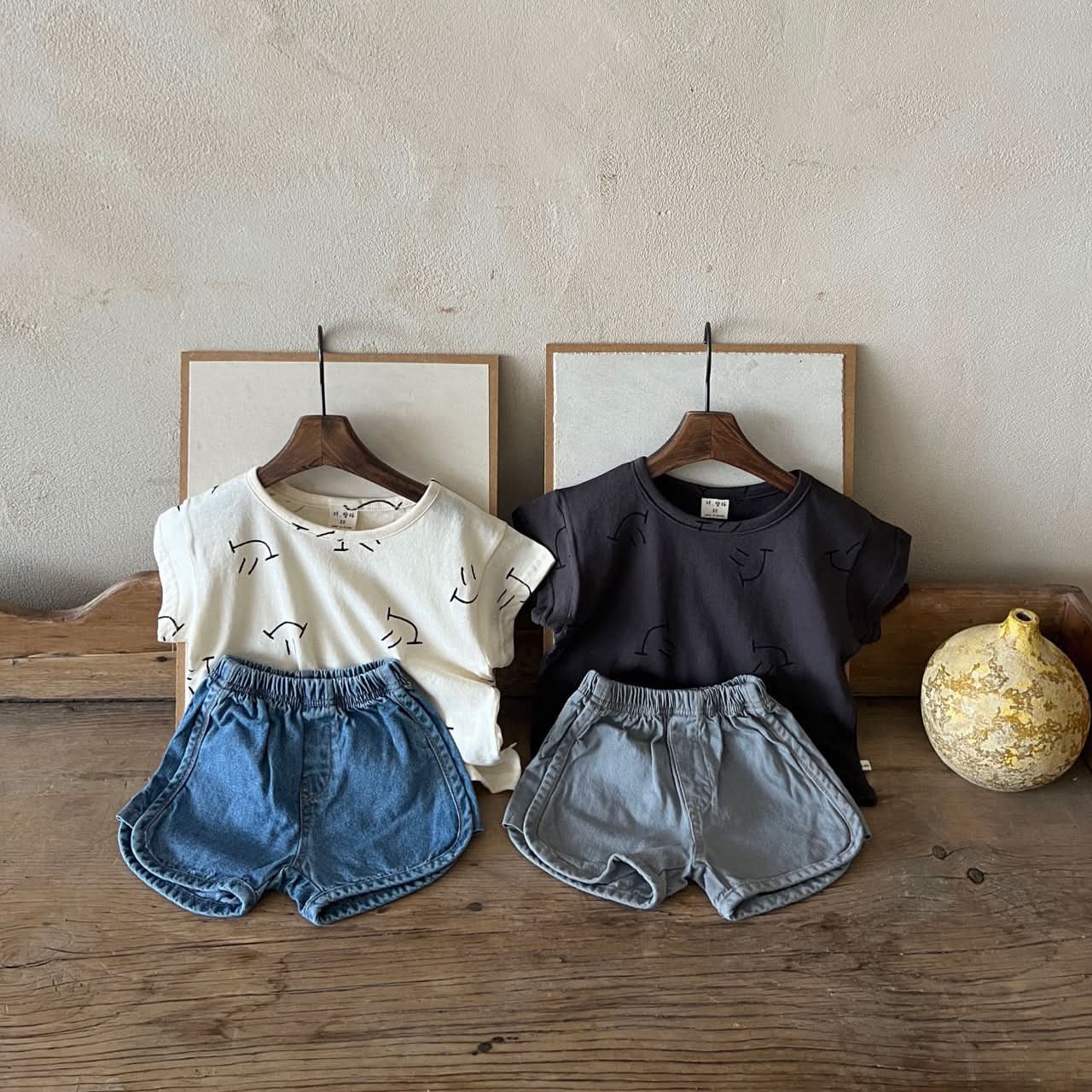 Kids Lala Denim Shorts (1-6y) - 2 Colors - AT NOON STORE