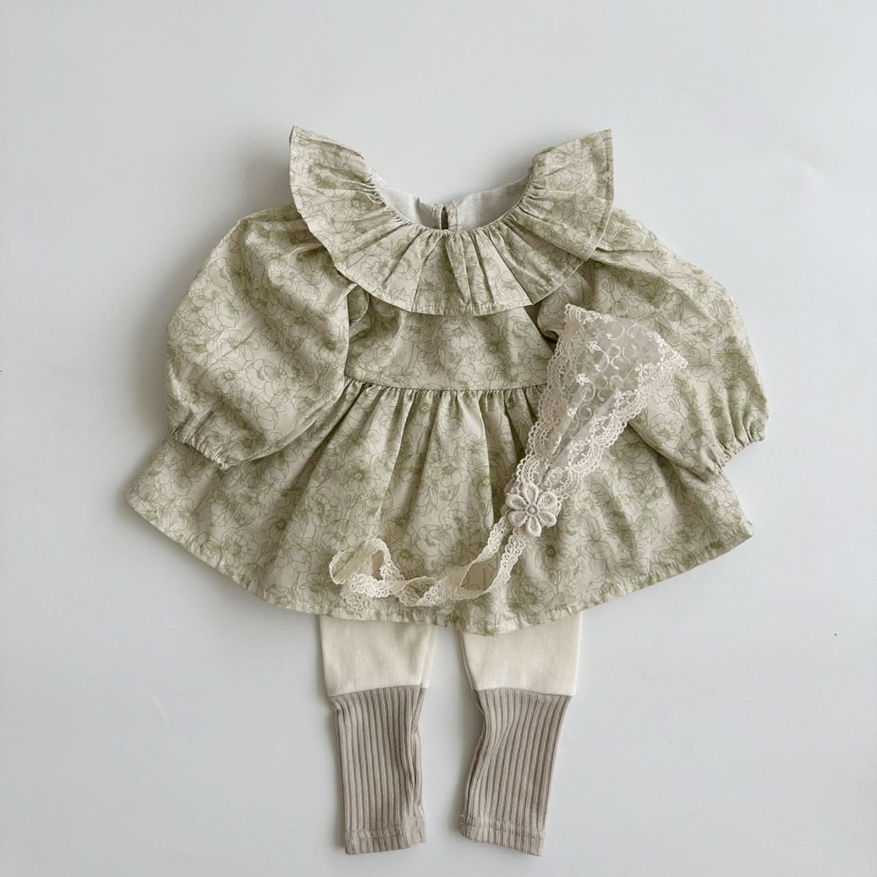 Girls Aosta Ruffle Collar Blouse (3m-5y) - 3 Colors - AT NOON STORE