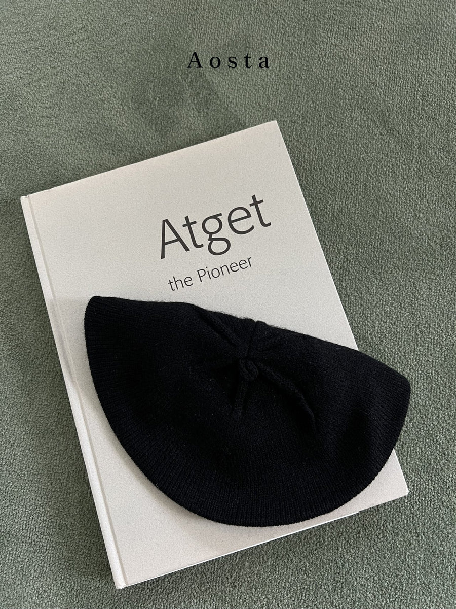 Baby Toddler Knitted Beret- Black – AT NOON STORE