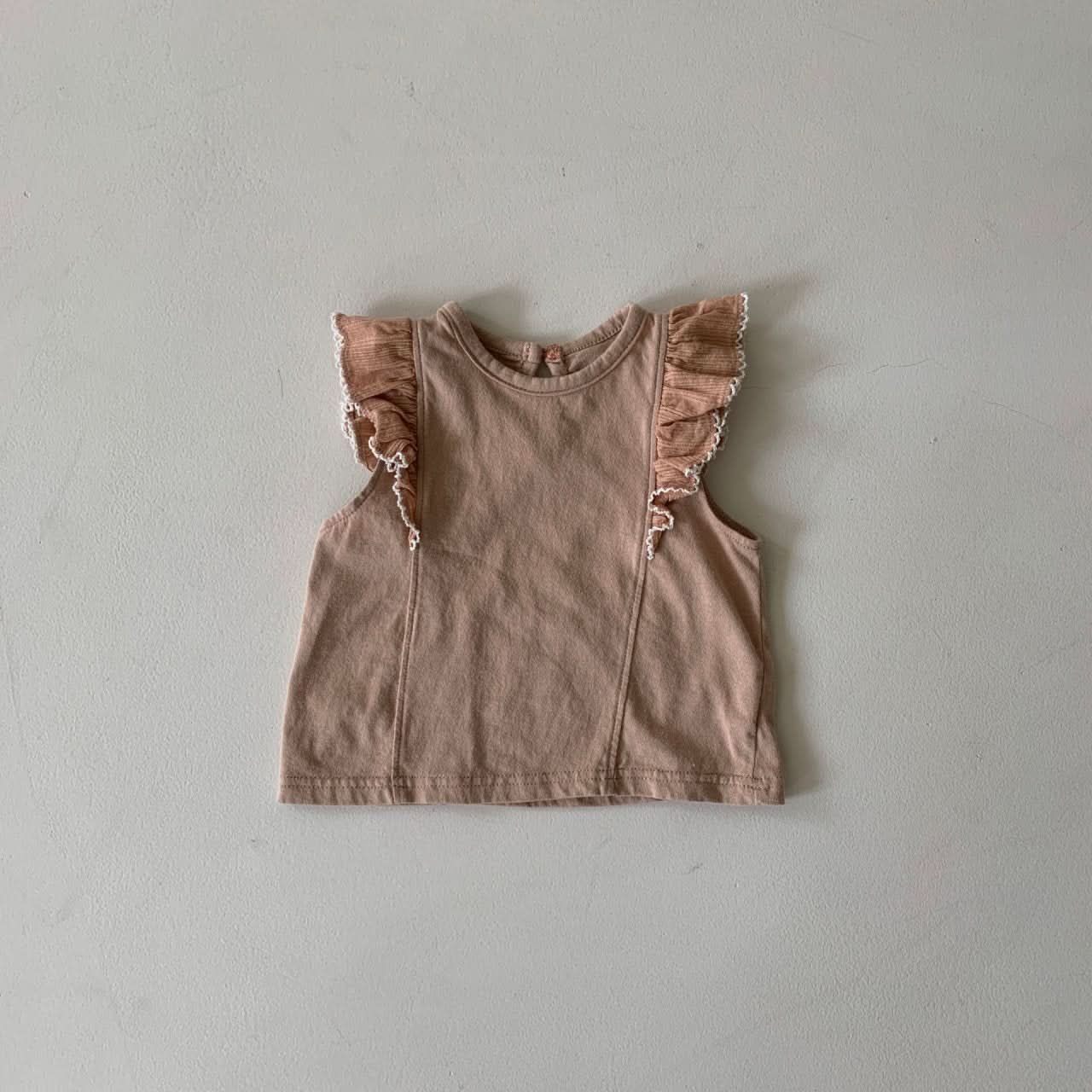 Baby BH Ruffle-Sleeve Top (3-18m) - 2 Colors - AT NOON STORE
