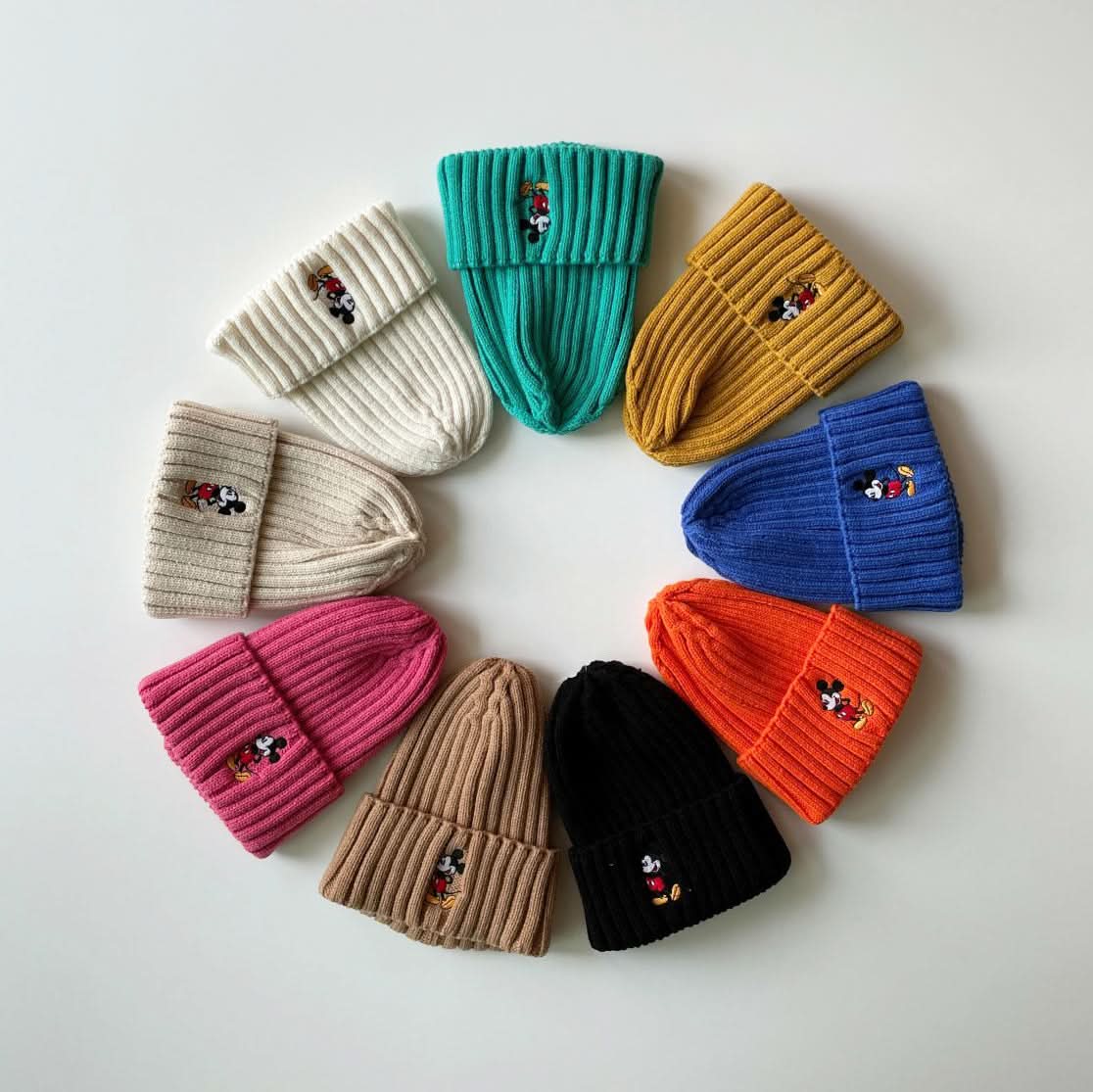 Baby Toddler Mickey Mouse Beanie (1-4y) - 9 Colors - AT NOON STORE