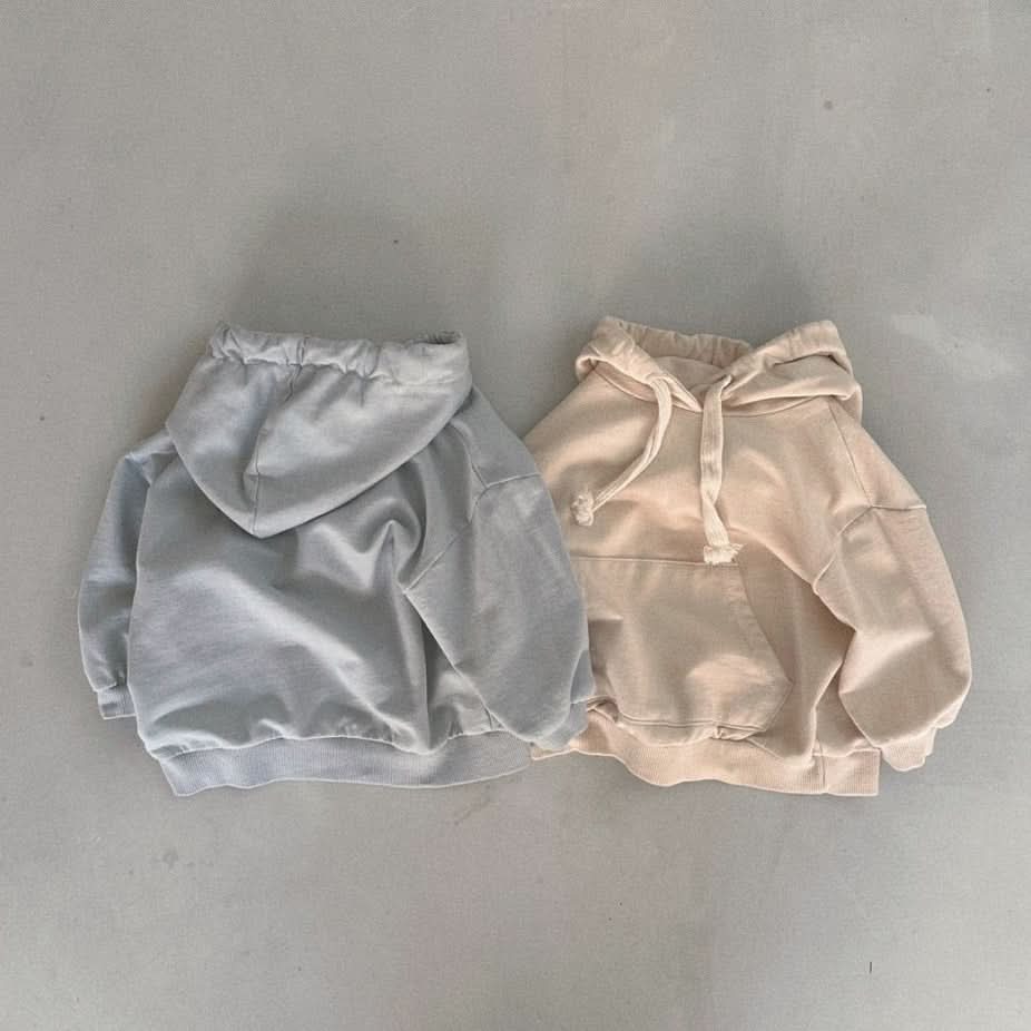 Baby Bella Kangaroo Pocket Hoodie (3-6m) - Sky - AT NOON STORE