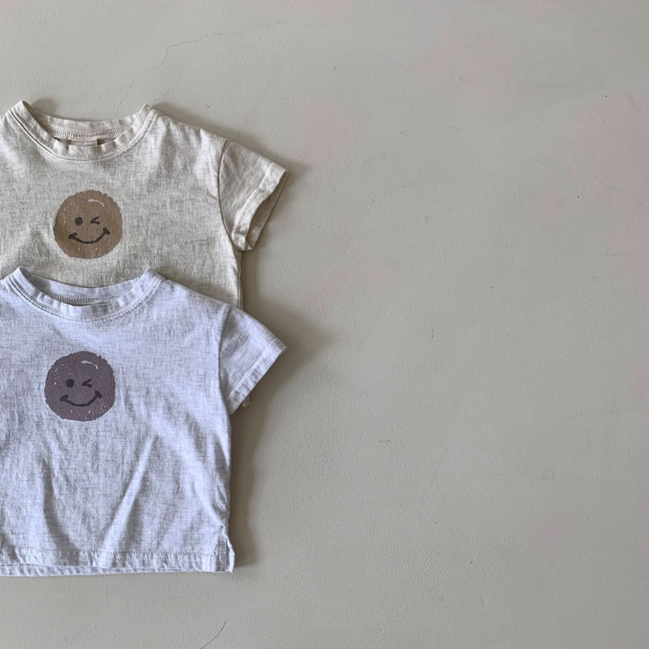 Baby BH Smiley Face Print T-Shirt (3-18m) - 2 Colors - AT NOON STORE