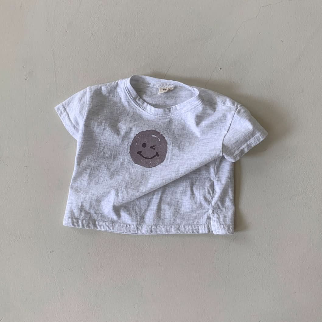 Baby BH Smiley Face Print T-Shirt (3-18m) - 2 Colors - AT NOON STORE